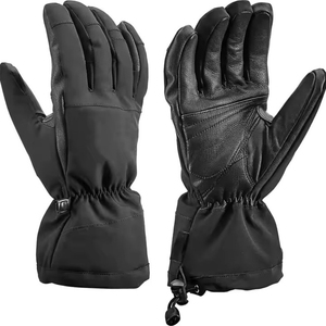 Sports World 2026 Gants en cuir et polaire épais, chauds, pour le ski, le cyclisme, le snowboard, extérieur, coupe-vent, fermeture éclair intégrale - Product Image 6