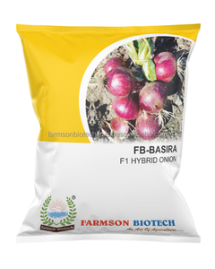 FB-BASIRA (5440) Graines d'<span class=keywords><strong>oignon</strong></span> rouge foncé biologique non-OGM, pollinées à l'ouverture, bulbes frais Farmson Biotech - Product Image 1