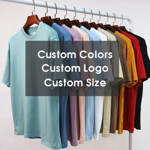Camiseta Oversize para Hombre al por Mayor, de Algodón Pesado, Tallas Grandes, Lisa, Estilo Retro, Casual, Streetwear - Product Image 5