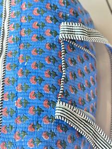 Sac de voyage matelassé en coton Trend Nomad Bloom, grand sac fourre-tout écologique à fermeture éclair, sac de sport artisanal pour femme, doux et confortable à porter - Product Image 3