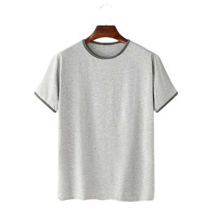 Camiseta de Verano para Hombre, Roja, Casual, de Manga Corta, Cuello Redondo, Antiarrugas, 100% Algodón, Ligera, Transpirable, Corte Regular, Estilo Urbano - Product Image 3