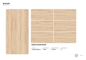 กระเบื้องพอร์ซเลนลายไม้พรีเมียม ผิวด้าน ขนาด 600x1200 มม. ลายไม้ธรรมชาติ สำหรับปูพื้นและผนังตกแต่งภายในหรูหรา - Product Image 3
