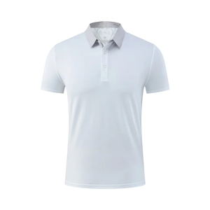 Camiseta de Manga Corta para Hombre, de Alta Calidad, Elástica y Transpirable, Tejido de Punto de Poliéster/Algodón, Impresión Personalizada con Logotipo Frontal - Product Image 5