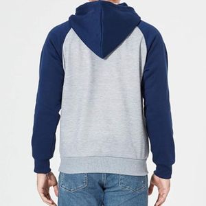 Sweat-shirts à capuche en molleton épais pour hommes, coupe classique, mélange polyester/coton, personnalisables OEM/ODM, séchage rapide, respirants, décontractés, hiver - Product Image 3
