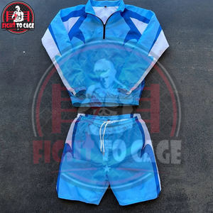 Ensemble de survêtement décontracté pour homme en tissu polyester respirant à mémoire de forme coupe-vent, manches longues, automne - Product Image 4