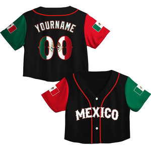 Maillot de baseball personnalisé pour femme, coupe courte, impression par sublimation, logo personnalisé, nom et numéro de l'équipe, t-shirt de sport en polyester de qualité supérieure - Product Image 1