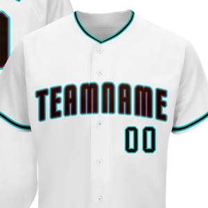 Maillot de baseball personnalisé OEM par sublimation, 100 % polyester, décontracté, avec boutons sur le devant, nom et numéro de l'équipe, vêtement de sport - Product Image 2