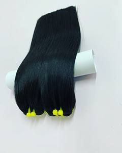 Venta al por mayor de alta calidad hueso recto vietnamita trama de la piel extensiones de cabello humano Paquete de pelo crudo con cierre a juego - Product Image 4