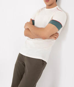 Camiseta de manga corta para hombre, diseño personalizado con sublimación a rayas, precio bajo, ideal para la venta de verano. - Product Image 1