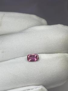 Zafiro rosa natural suelto, sin tratamiento térmico, zafiro rosa púrpura, corte cojín. - Product Image 3