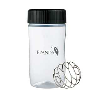 Bouteille shaker noire de 500 ml en acier inoxydable avec boule mélangeuse, durable, écologique, réutilisable, légère, pour les voyages/le sport, fabriquée au Japon - Product Image 1