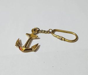 Porte-clés Ancrage en Laiton Doré Antique, Anneau de Clés Nautique Marin, Porte-clés Décoratif pour Voiture, Vélo, Clés de Maison, Cadeau pour Marin - Product Image 4