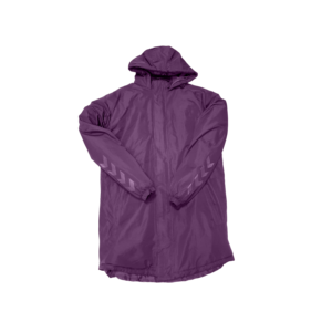Men's Hooded Puffer <b>Jacket</b> Zipper Closure Solid Color <b>Long</b> Length Polyester Material <b>Waterproof</b> Casual Autumn Wear - Product Image 1