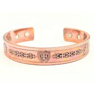 กำไลข้อมือทองแดงบรรเทาอาการปวดข้ออักเสบ ดีไซน์ทันสมัย งานหล่อโลหะ - Product Image 1
