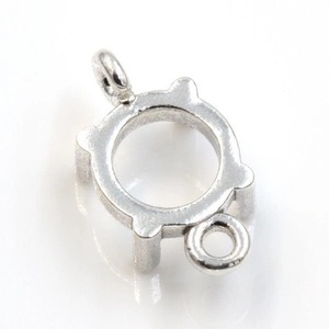 Oferta Especial: Montura de Plata de Ley 925 para Colgante con Engaste de Cojín, Anilla Única Pre-perforada para Piedra Central de Corte Cojín, Venta al por Mayor, Regalo para Esposa - Product Image 2