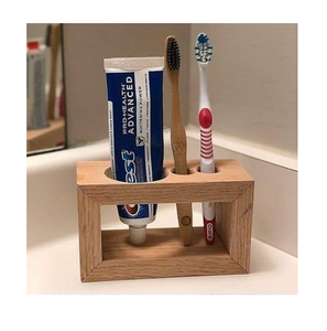 Support de brosse à dents en bois de haute qualité, ensemble de salle de bain pour la maison, support de rangement pour brosse à visage à prix abordable - Product Image 6