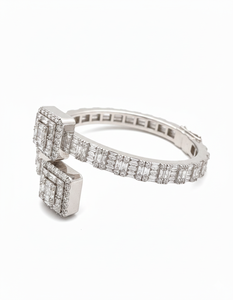 Bracelet cubain 4CT serti de diamants, or 14 carats, couleur H I, qualité VS1 VS2, bijoux de créateur hip-hop lourds, disponible en or 10 carats - Product Image 5