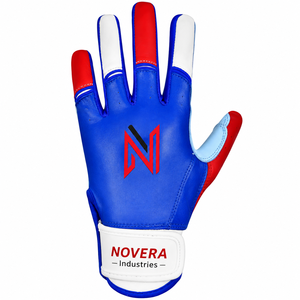 NOVERA INDUSTRIES Custom Made Latest New Model Sheepskin Leather Professional Lightweight Breathable Hook Loop Batting <b>Gloves</b> - Product Image 2
