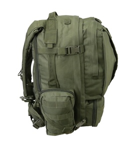 Màu xanh lá cây Ba lô gói 60 lít ô liu vải thô một vai ngoài trời Sling Cắm Trại Đi Bộ Đường Dài Chống Nước Túi chiến thuật - Product Image 3