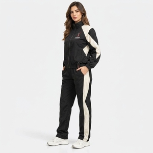 Conjunto Deportivo Cortavientos para Mujer, Chaqueta y Pantalones Personalizados, Tela de Poliéster Ligera, Resistente al Viento, Ajuste Cómodo, para Deportes al Aire Libre - Product Image 6