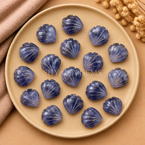 Perles de coquillage Iolite 12 mm, perles lisses coupées en forme de coquille pour la fabrication de bijoux, colliers, bracelets, fournitures d'artisanat, vente en gros - Product Image 1