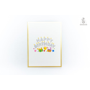 Luxury Creative <b>Handmade</b> 3D Pop Up Birthday Card <b>Paper</b> Art Greeting Card for Birthday Celebration Gift Use Wholesale - Product Image 2