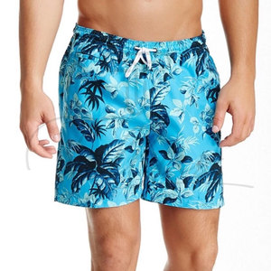 Shorts de bain personnalisés de haute qualité OEM, imprimés par sublimation, pour hommes, avec taille élastique, pour la plage et la natation - Product Image 4