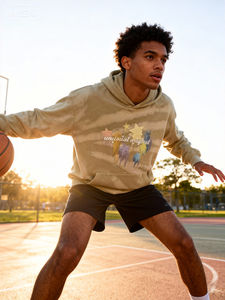 เสื้อฮู้ดดี้ย้อมสีแบบไทได  รักษ์โลก สตรีทแวร์ ผ้าฝ้ายหวี 100% เสื้อฮู้ดดี้ผู้ชายแบบสวมหัว ทรงปกติ  ขายส่ง เสื้อฮู้ดดี้ย้อมสีไทได - Product Image 6