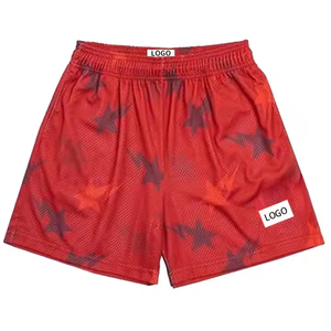 <b>Men</b> Purple Geometric Star Print Quick Dry Swim <b>Trunks</b> Regular Fit Woven Polyester Shorts With Logo - Product Image 6