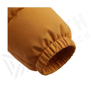Hooded Quilted Waterproof <b>Bubble</b> Jacket Black Full Sleeve Winter Windproof Cotton Shell Knitted Fabric Polyester Filling Stand - Product Image 6