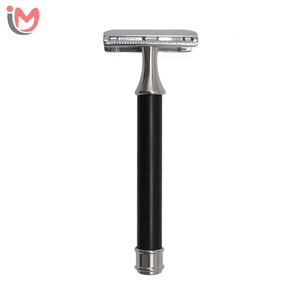 Custom Wood Handle Men's Safety <b>Razor</b> with <b>Single</b> <b>Blade</b> for Underarm Shaving OEM Services - Product Image 2