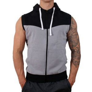 Nouveauté, vente flash, prix de gros, sweat à capuche sans manches de haute qualité pour hommes, sweats à capuche sans manches pour hommes - Product Image 1