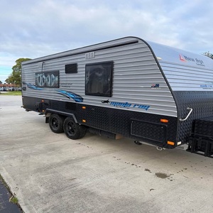 Caravana moderna con estructura de aluminio, remolque para acampar, casa pequeña portátil sobre ruedas, vehículo todoterreno para acampar, caravana de viaje de lujo - Product Image 5