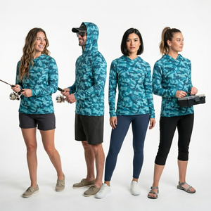 Custom Angler Fishing <b>Hoodie</b> Long Sleeve <b>UV</b> <b>Protection</b> Performance Sportswear for Men Women Sublimation Outdoor Apparel - Product Image 1