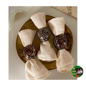 Coastal Style Shell Napkin <b>Rings</b> for Wedding Reception Banquet Event Decoration and Elegant Table Arrangement Supplies - Product Image 4