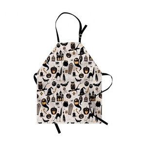 2024 Trendy Anti-Stain Waterproof Digital Queen Design Embroidered Cotton Custom Logo Bib Baking <b>Apron</b> Unisex Kitchen <b>Cooking</b> - Product Image 3