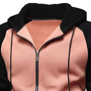 Men's 100% Cotton Long Sleeve Full <b>Zip</b> Outdoor Jogging Sweatsuit Winter Sports Running Tracksuits Plus Size Breathable Solid - Product Image 2