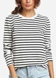 Striped Long Sleeved T-shirt Breathable Anti-Pilling <b>Top</b> Clothing Wholesale New Hot- Selling Women's Casual Size <b>Patchwork</b> - Product Image 3