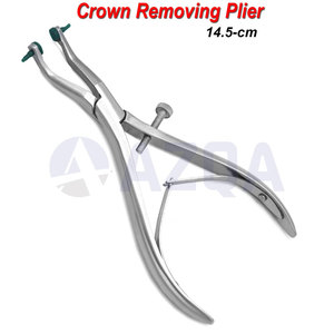 คีมถอดครอบฟันสแตนเลสแบบขายส่ง สำหรับถอดครอบฟันชั่วคราวและสะพานฟัน เครื่องมือผ่าตัดทางทันตกรรม - Product Image 4