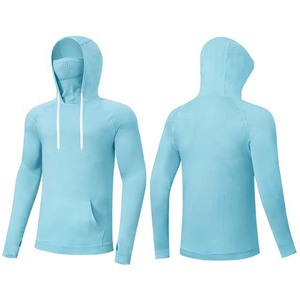Pull à manches longues pour la pêche, personnalisé, de haute qualité, respirant, imperméable, UPF 50, séchage rapide, 100% coton, vêtements de pêche unisexes - Product Image 3