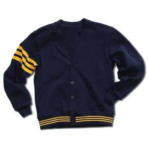 Cardigan en tricot épais anti-plis à boutons sur le devant, col en V, haute qualité, personnalisé, pour hommes et femmes, vente en gros, automne-hiver - Product Image 1