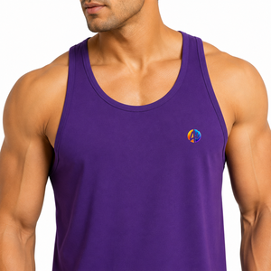 Tela fresca de verano que mantiene el uso diario cómodo con la camiseta sin mangas para hombre con soporte suave para correr, hacer ejercicios y practicar deportes. - Product Image 5