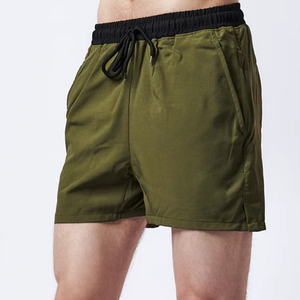 Latest Design Men's 100% Cotton Mid Waist Shorts With Solid Pattern Hot Selling Summer Wear Shorts For Men - Product Image 3