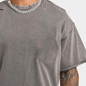 Best Price Low Moq Over Size T-Shirts For Men Street Wear Stylish Over Size T-Shirts Half Sleeve Over Size T-Shirt For Men - Product Image 5