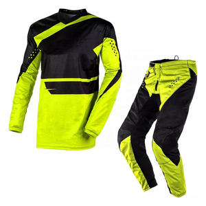 Conjunto de Uniforme de Motocross, Pantalones y Jersey, Impermeable, Resistente al Viento, Transpirable, Diseño Personalizable, Ropa de Carreras - Product Image 1
