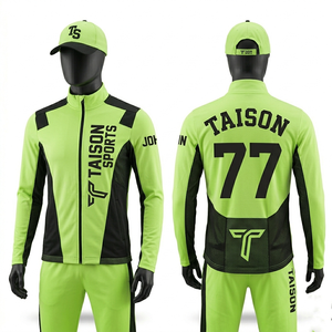 Ensemble d'entraînement de football américain pour hommes 260 GSM respirant en poly-spandex vert et noir avec panneaux contrastants et logo personnalisé imprimé par transfert - Product Image 1