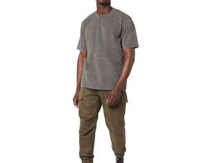 Camiseta de Hombre con Logotipo Personalizado al por Mayor, Lavado Ácido, Manga Corta, Ropa Casual, Camisetas de Hombre con Lavado Ácido - Product Image 4