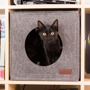 Buatan tangan merasa tempat tidur kucing untuk dalam ruang kucing besar gua kucing untuk rak hewan peliharaan - Product Image 3