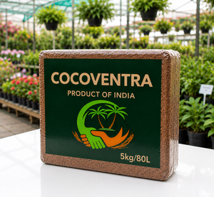 Cocopeat en vrac pour les Émirats arabes unis, faible EC 0,5 mS/cm, en blocs tamisés 6 mm, palettisé, vente en gros Dubaï, substrats hydroponiques de qualité supérieure - Product Image 1