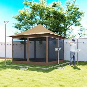 Tenda a Baldacchino Pop-up Elegante per Esterni, Gazebo e Pergola - Product Image 5